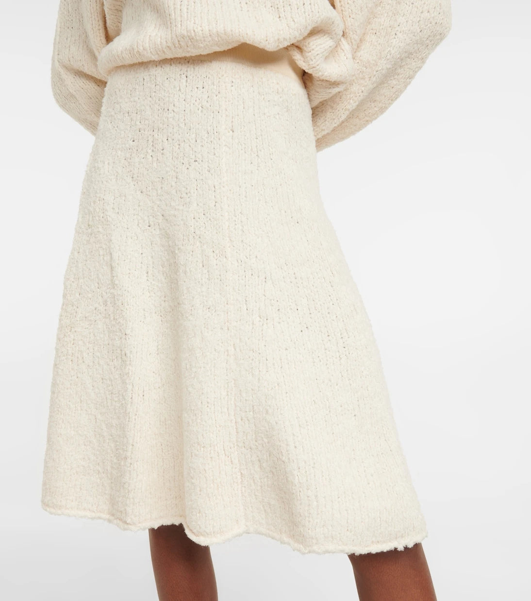 Proenza Schouler - Frayed cotton-blend midi skirt
