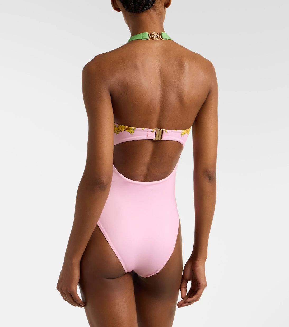Versace - Printed halterneck swimsuit