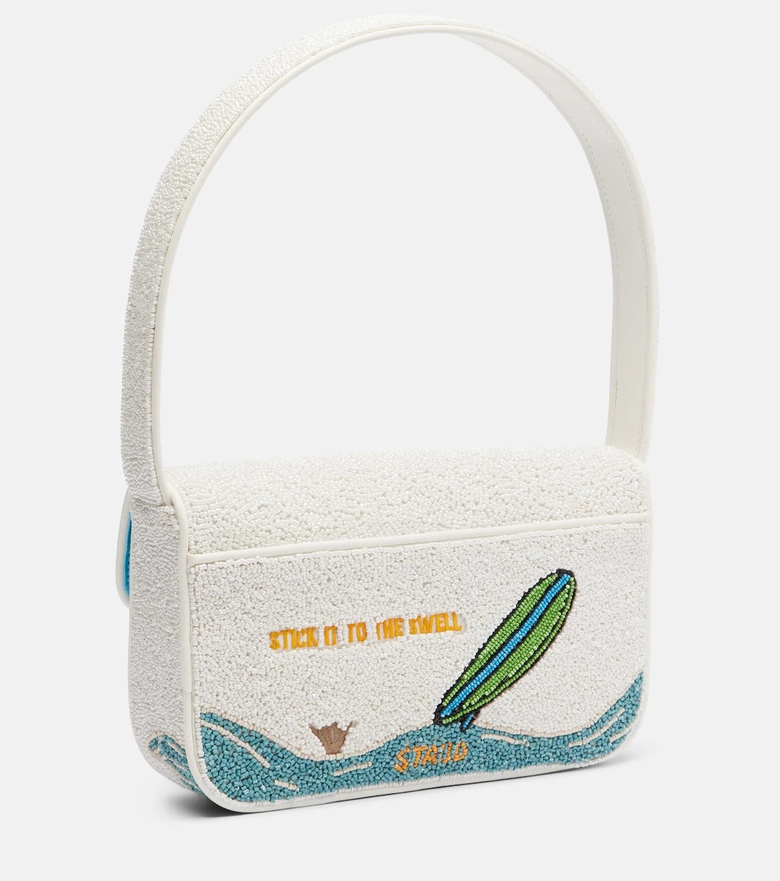 Staud - Tommy beaded sequined shoulder bag