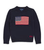 Ralph Lauren Kids Cotton American Flag Sweater (7-14 Years)