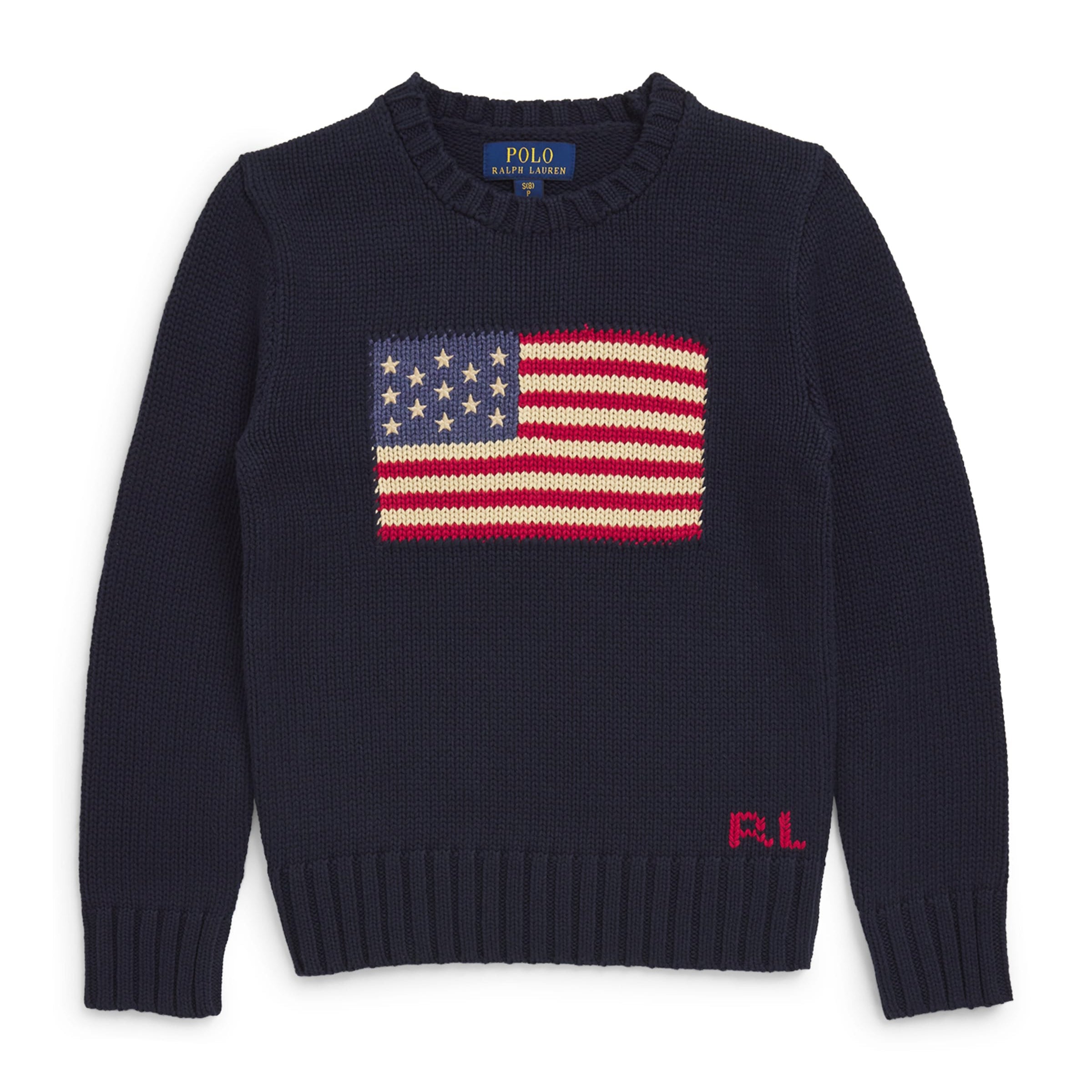Ralph Lauren Kids Cotton American Flag Sweater (7-14 Years)