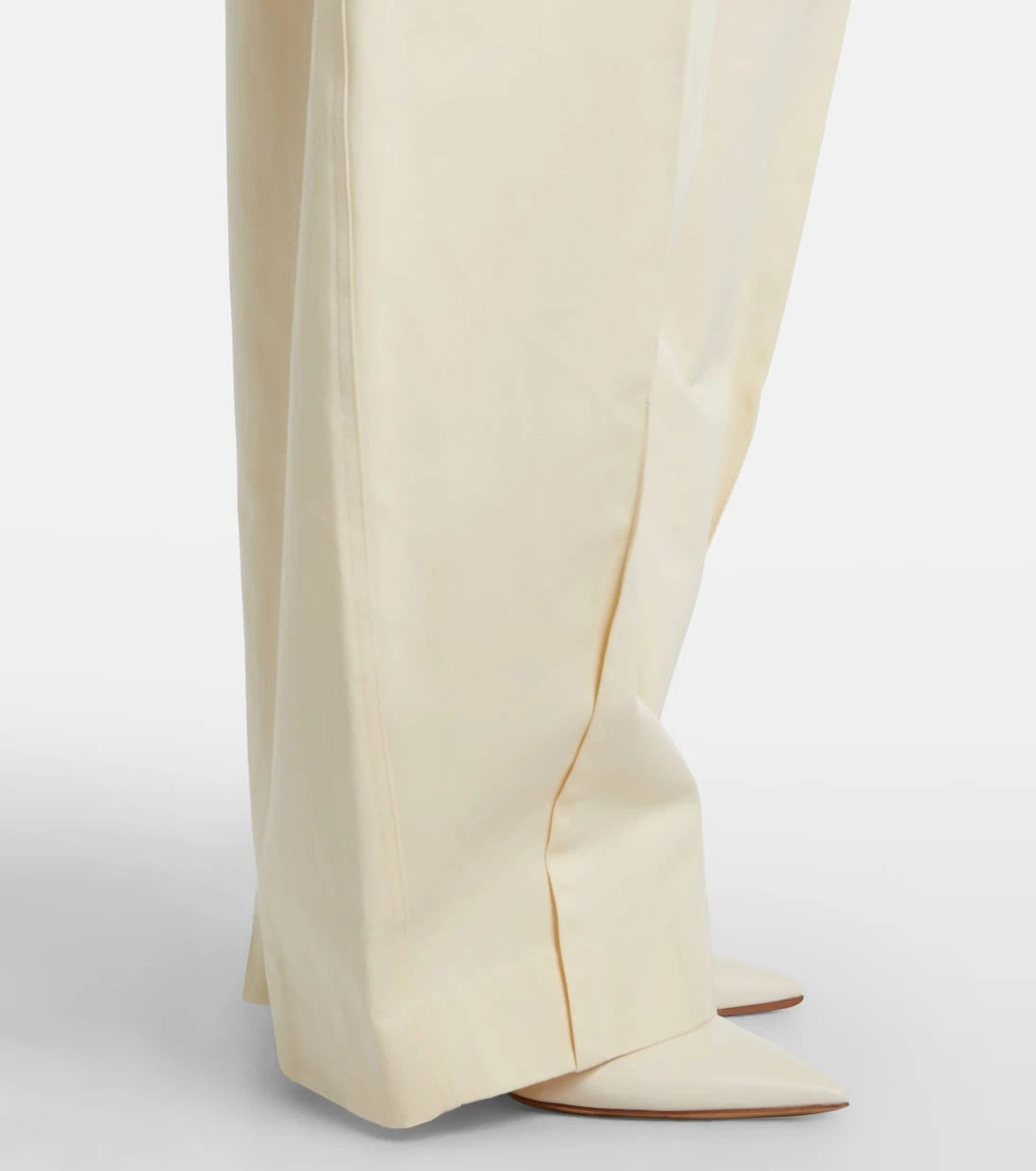Sportmax - Idoneo cotton gabardine wide-leg pants