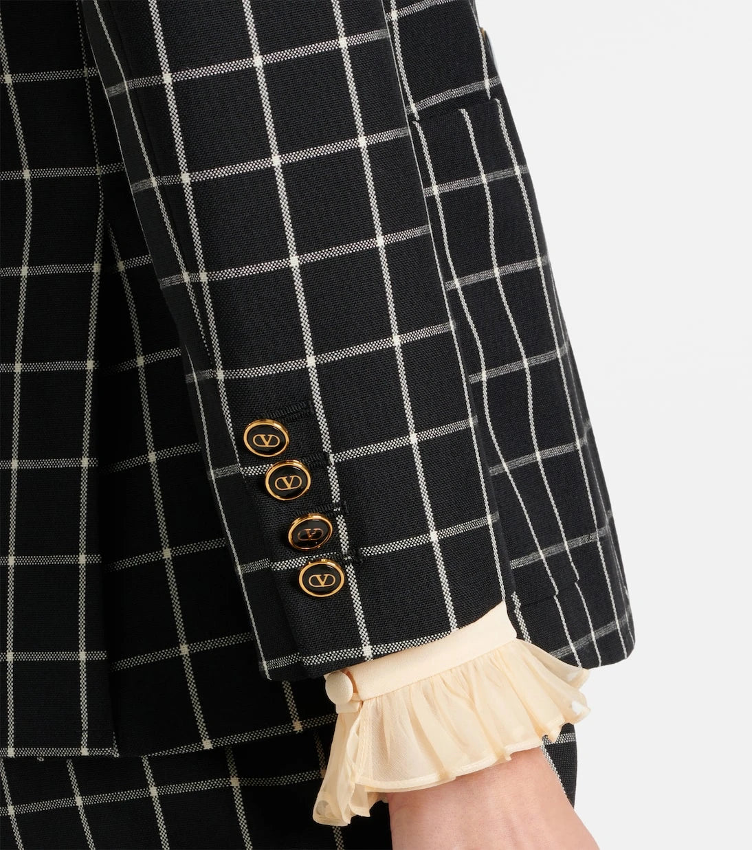 Valentino - Checked wool jacket