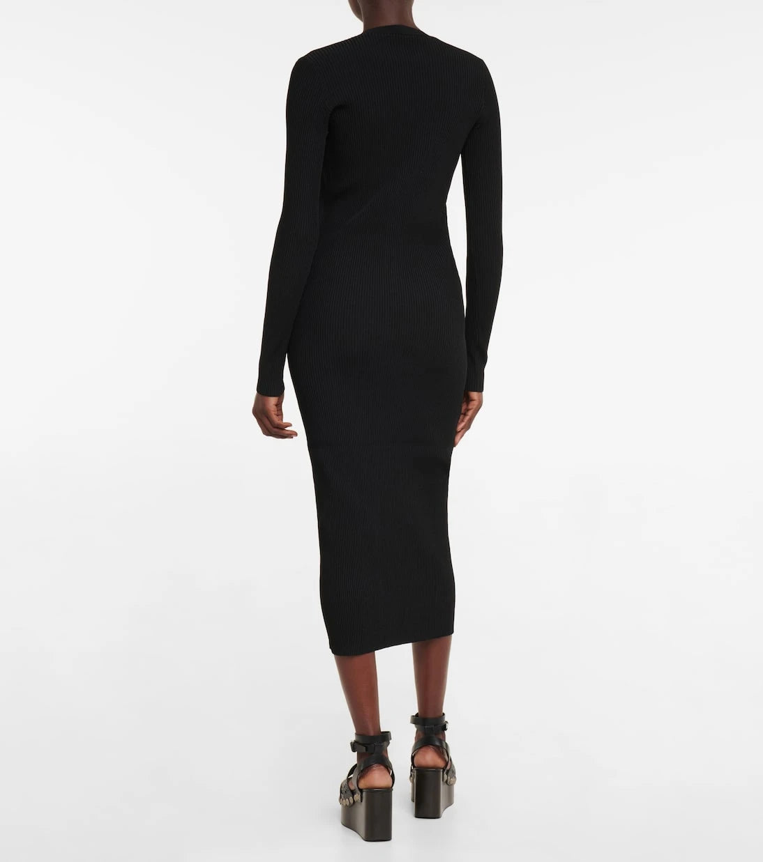 Alaïa - Long-sleeved midi dress
