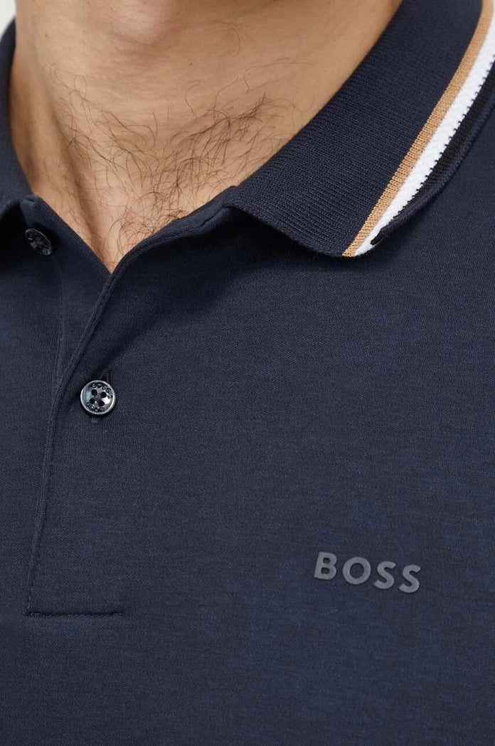 BOSS erkek pamuklu yakalı tişört Penrose 38