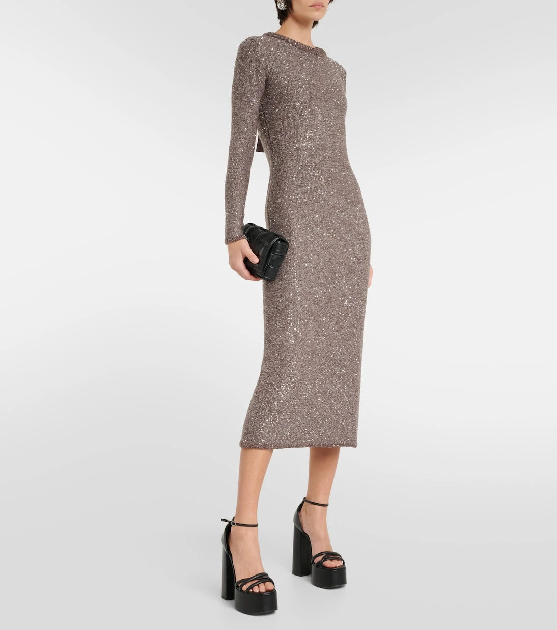 Altuzarra - Cindy metallic knit maxi dress