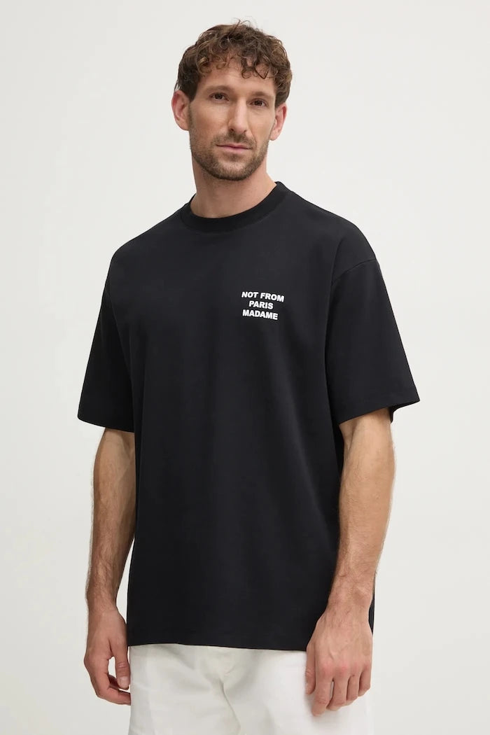 Памучна тениска Drôle de Monsieur Le T-Shirt Slogan