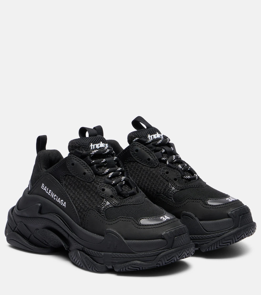 Balenciaga - حذاء سنيكرز Triple S الشبكي