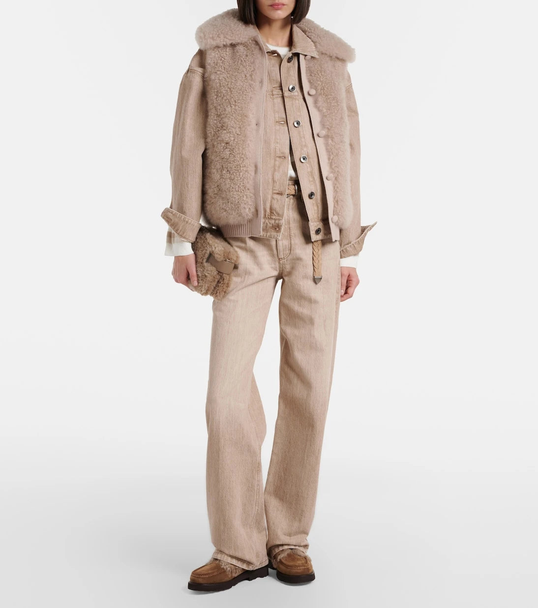 Yves Salomon - Wool-trimmed shearling vest