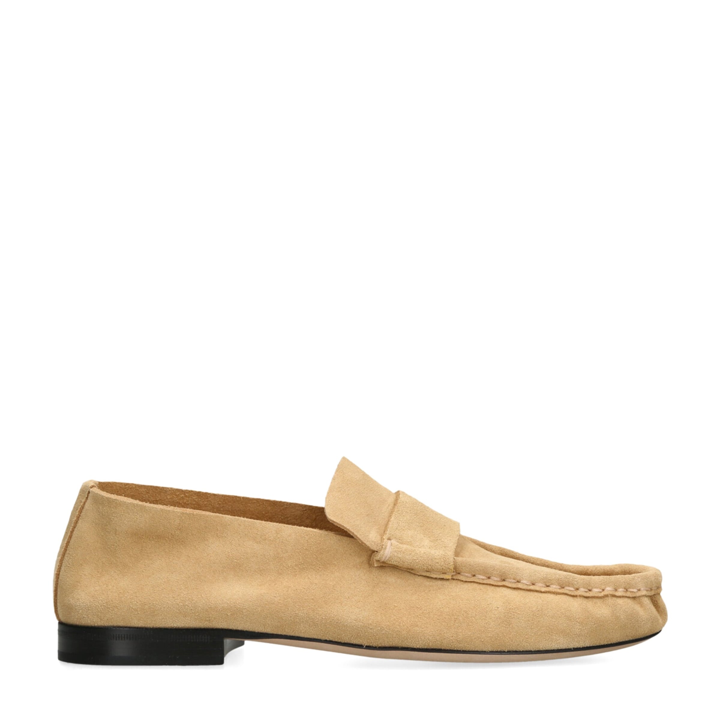 Yellow Soft Suede Loafers