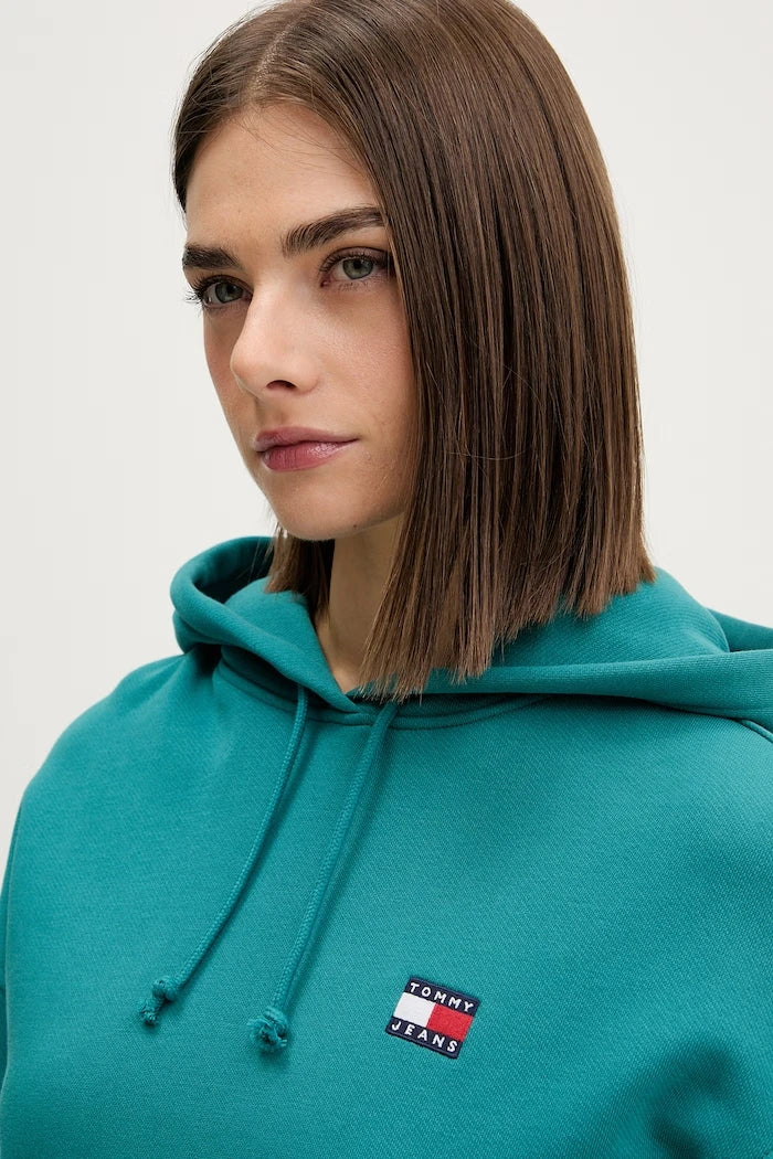 Tommy Jeans Kapüşonlu Kadın Pamuklu Sweatshirt