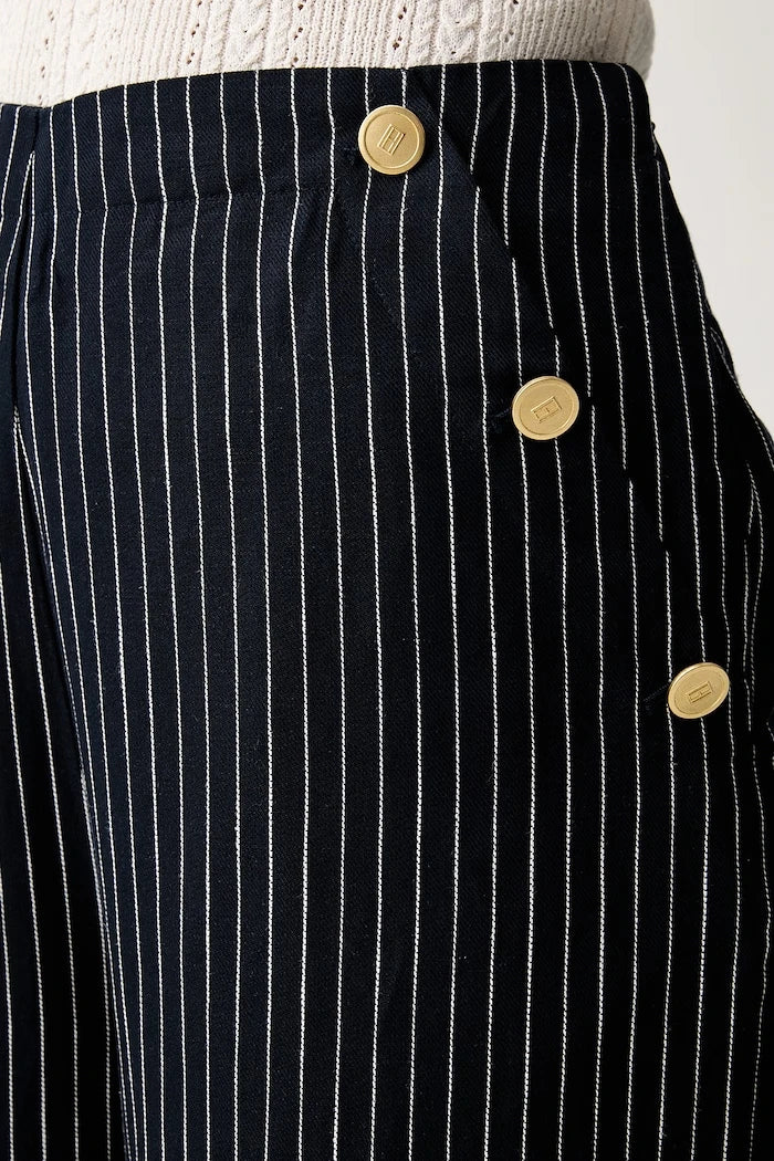 Tommy Hilfiger kadın düz pantolon, lyocell