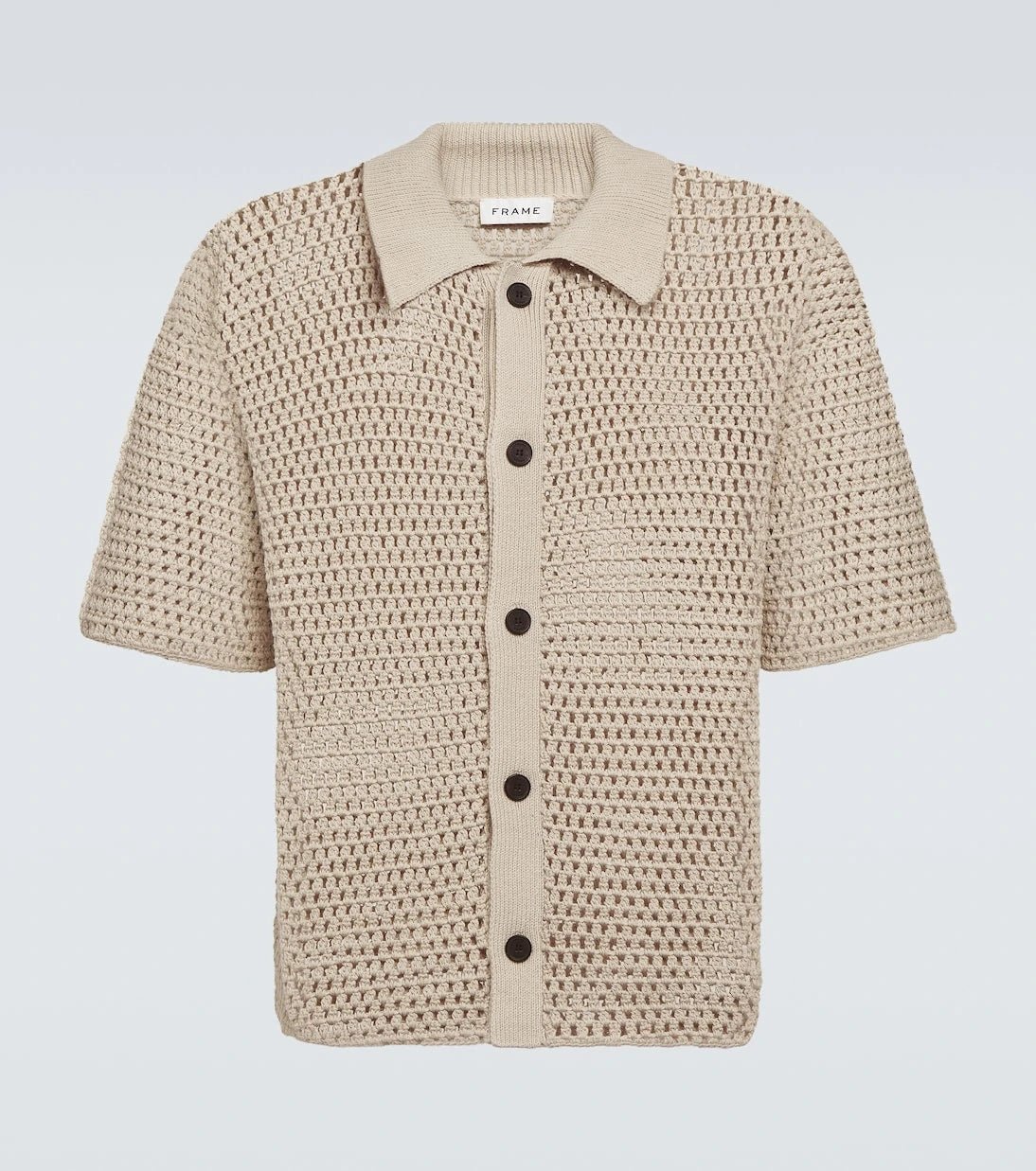 Frame - Open-knit cotton cardigan