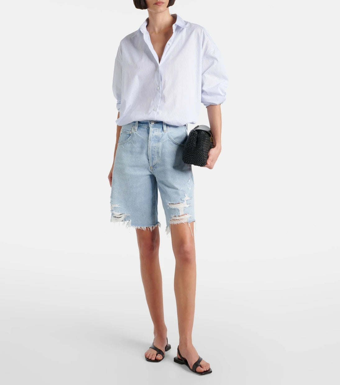 Citizens of Humanity - Ayla distressed denim shorts