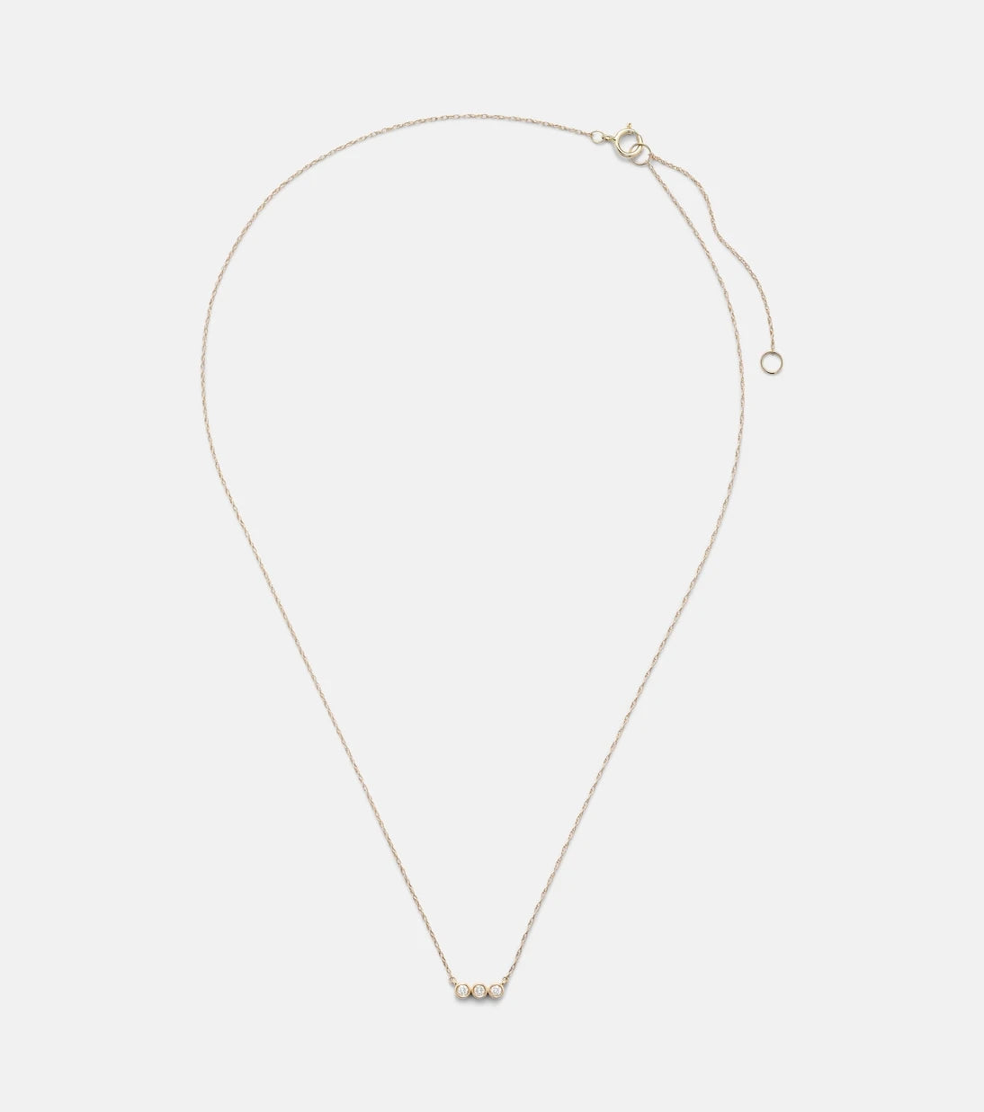 Stone and Strand - 10kt yellow gold necklace with diamonds