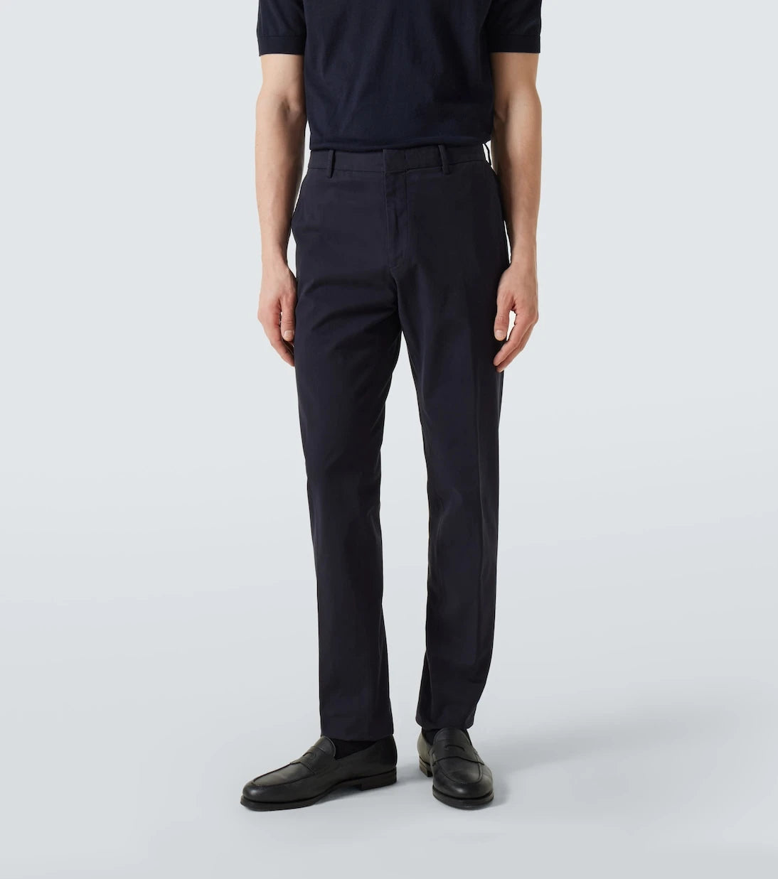 Zegna - Cotton-blend straight pants