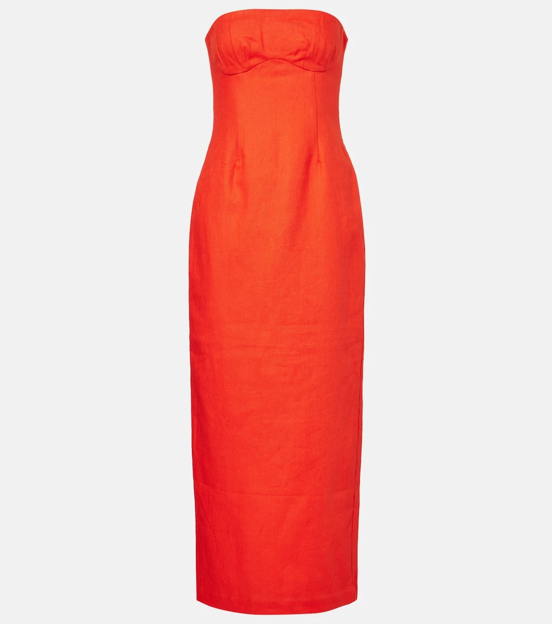 SIR - Strapless linen maxi dress