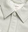 FRAME The Button Front Leather Jacket