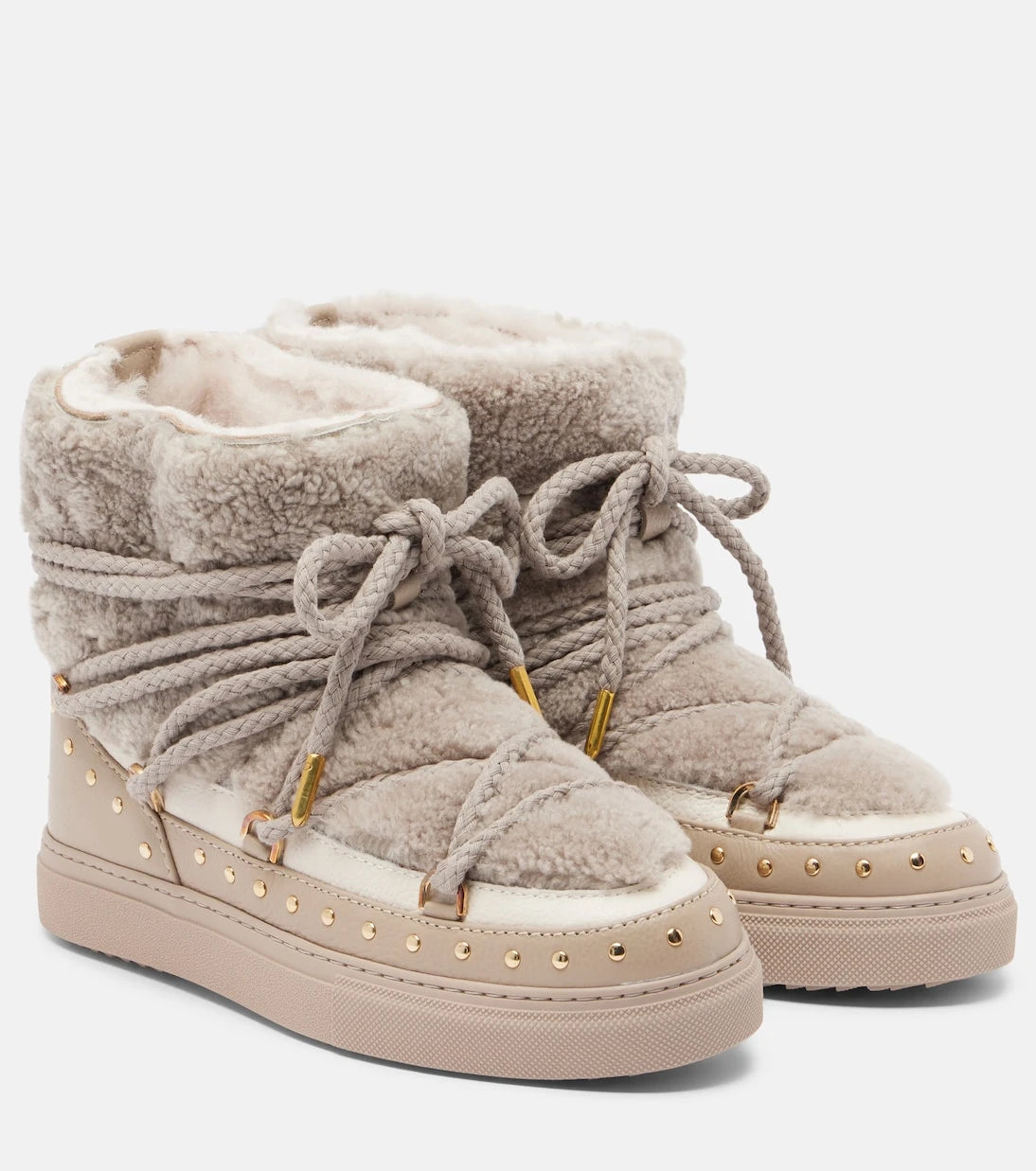 Inuikii - Curly Rock shearling-trimmed leather snow boots