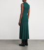 Cable Knit Polo Maxi Dress DARK GREEN