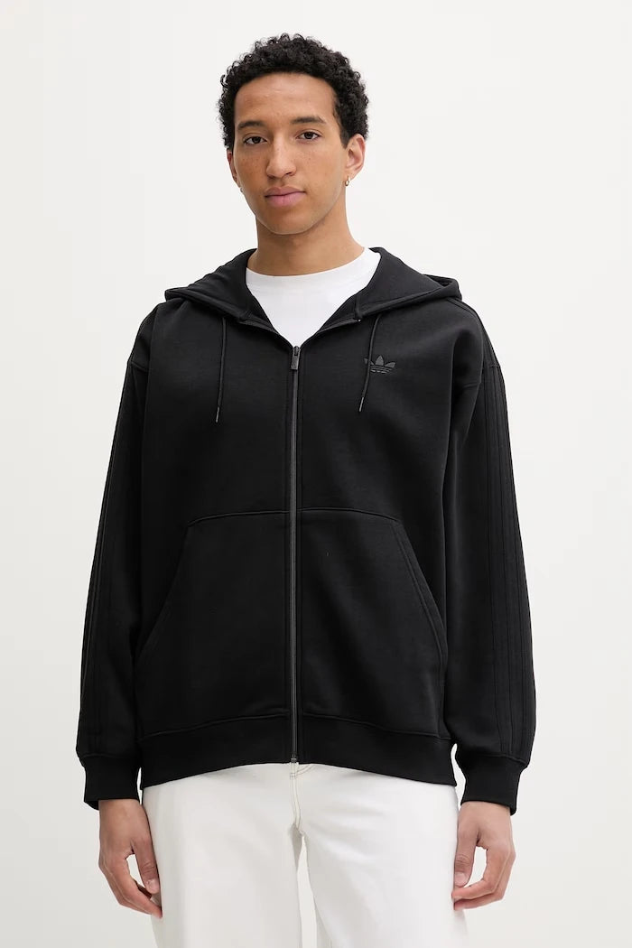 adidas Originals erkek pamuklu kapüşonlu fermuarlı sweatshirt
