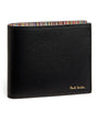 Leather Signature Stripe Bifold Wallet