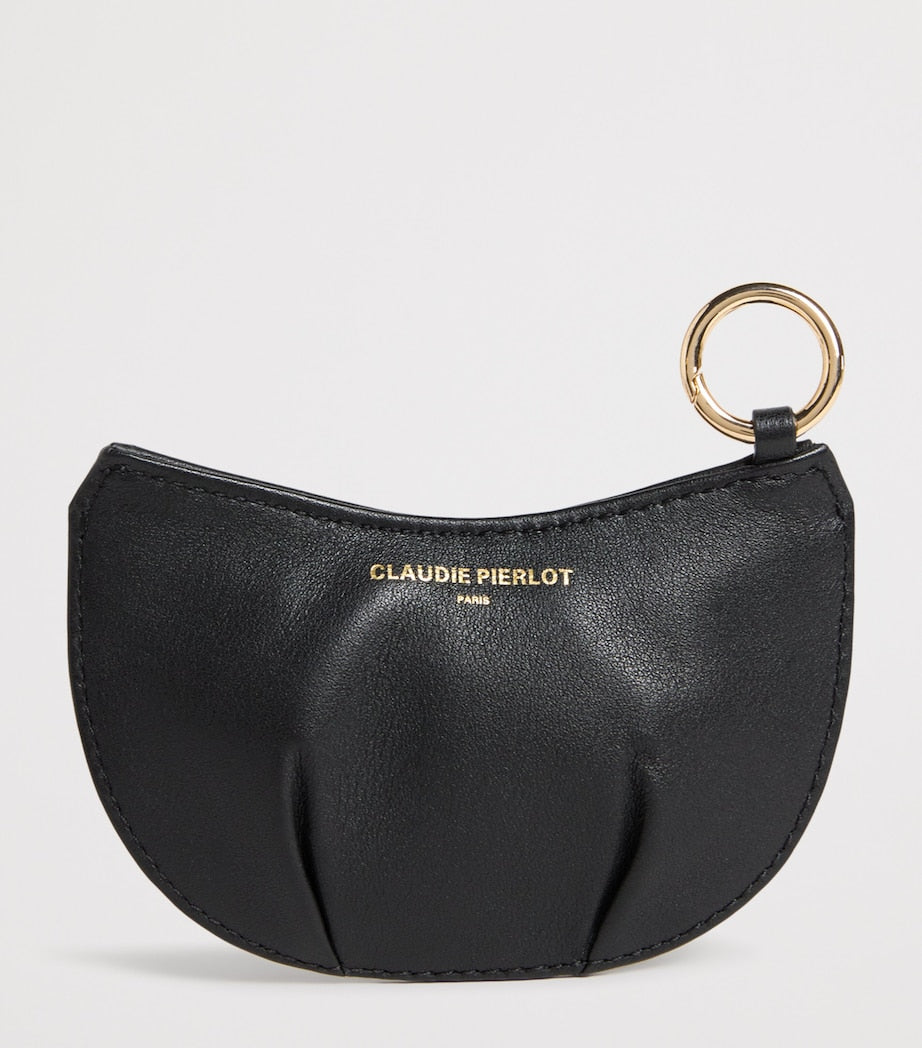 Claudie Pierlot Black Leather Coin Purse