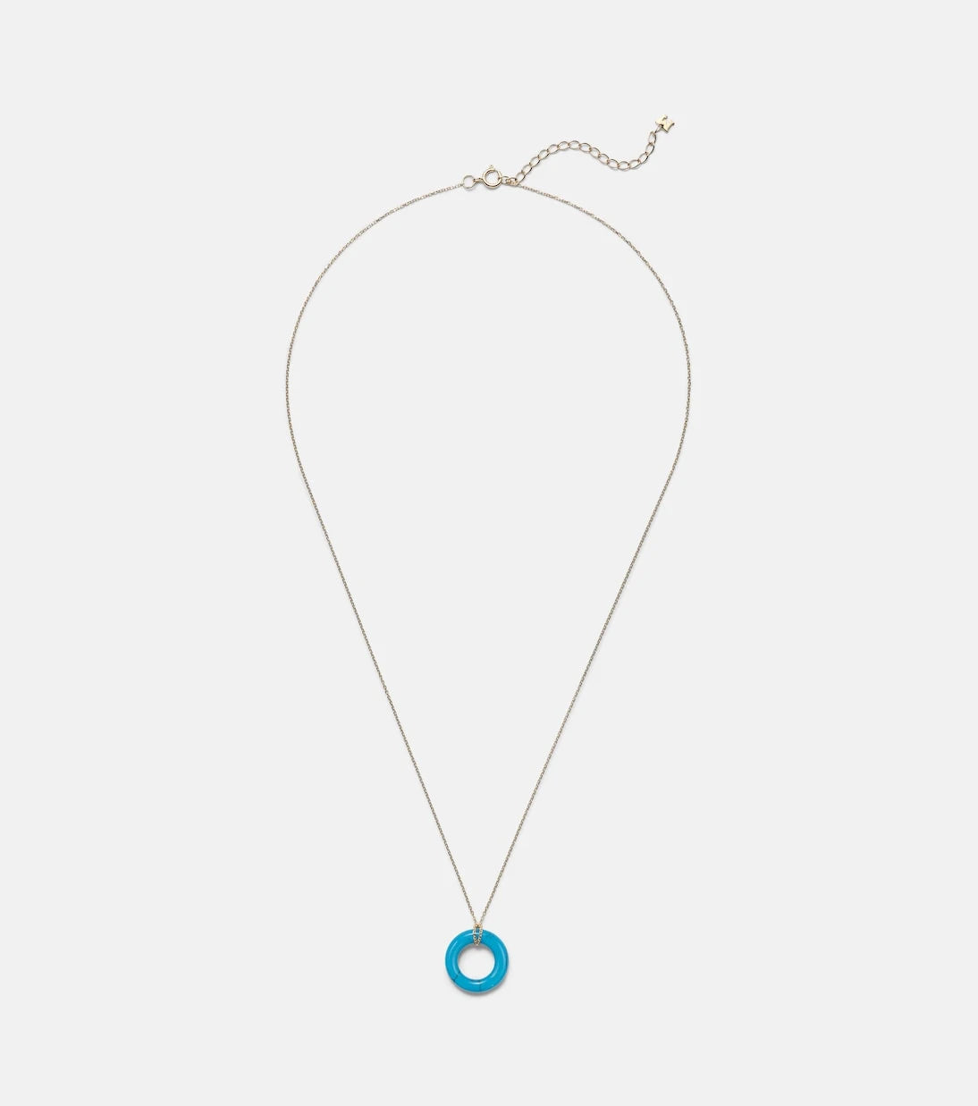 Mateo - 14kt gold pendant necklace with turquoise