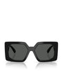 Black Acetate Square Sunglasses