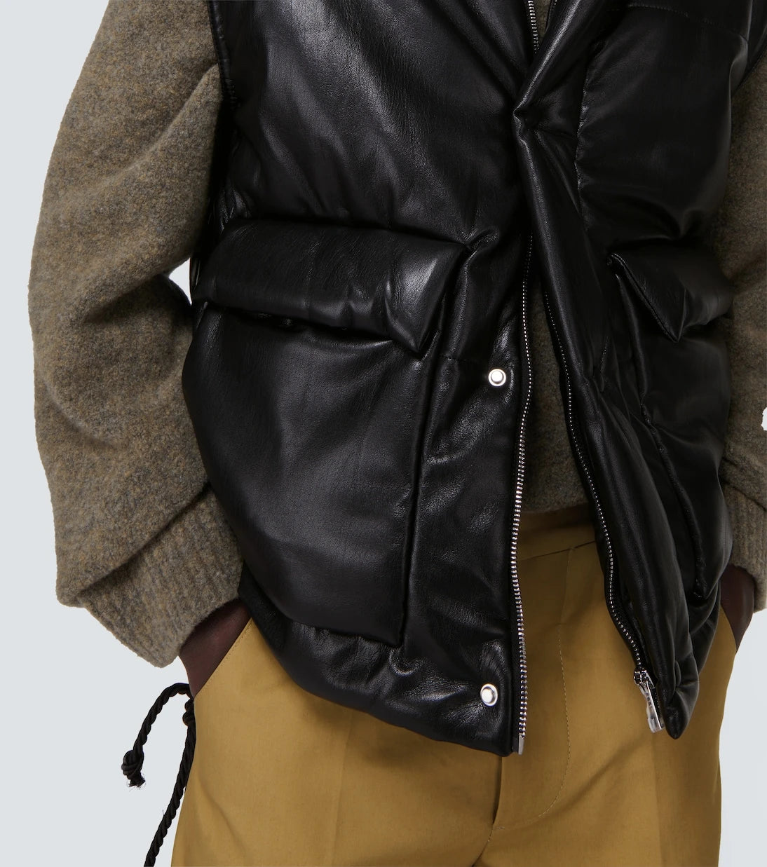 Nanushka - Jovan faux leather puffer vest