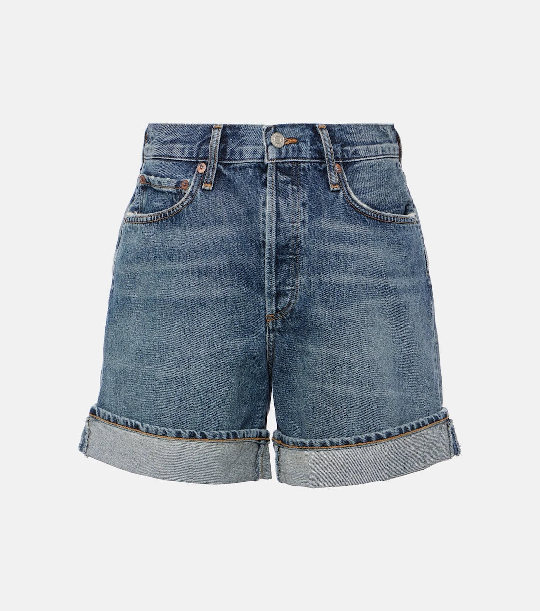 Agolde - Dame high-rise denim shorts