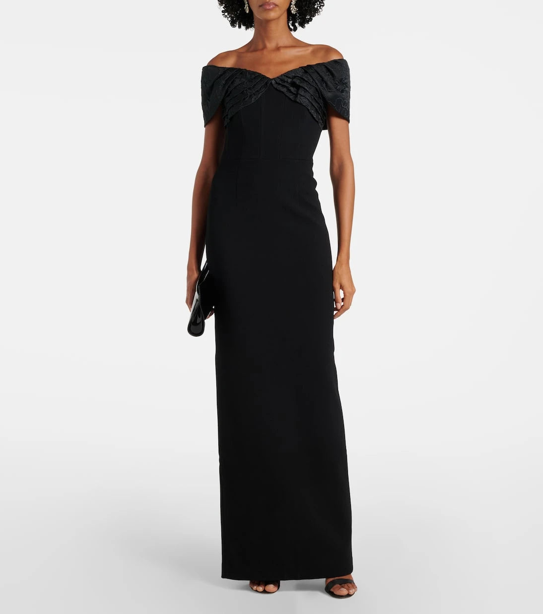 Rebecca Vallance - Athena caped crêpe gown