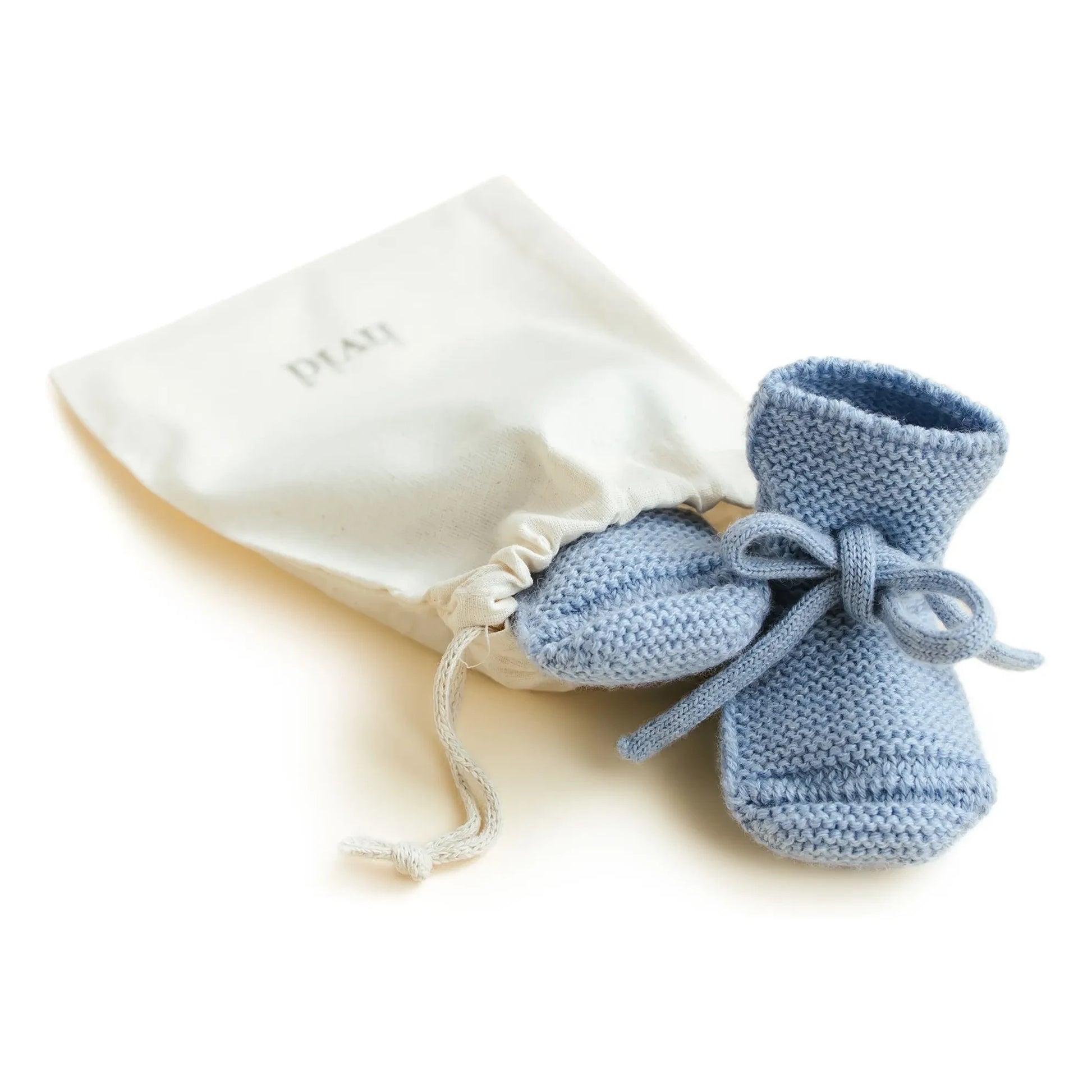 Hvid - Merino wool slippers | Light Blue
