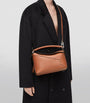 LOEWE Brown Small Leather Puzzle Edge Top-Handle Bag