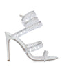 Grey Satin Chandelier Sandals 105