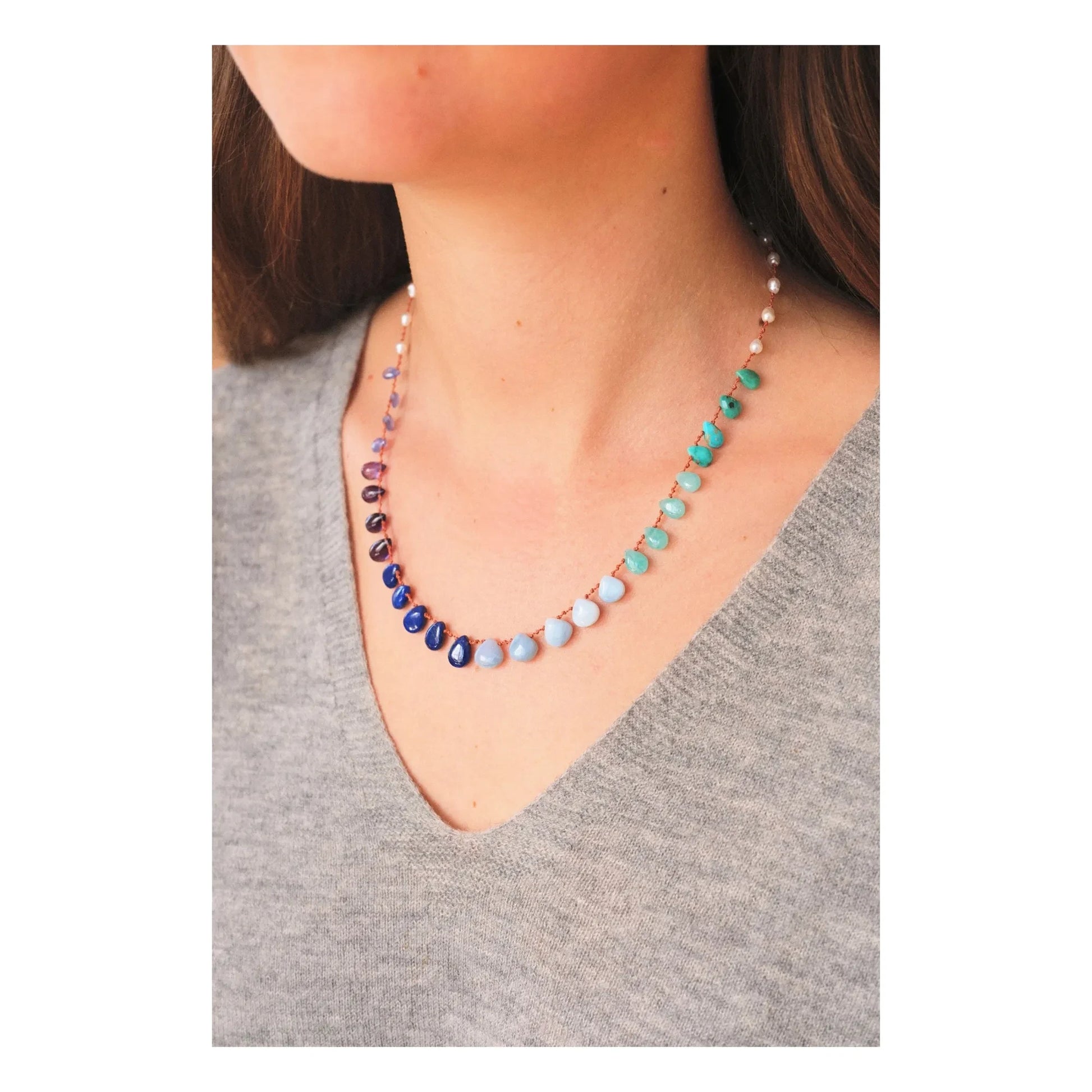 Ivarene - Deep Ocean necklace | Blue