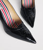 Patent Leather Wingtip Pumps 90