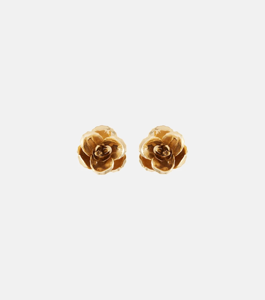 Jennifer Behr - Gladiolus 18kt gold-plated earrings