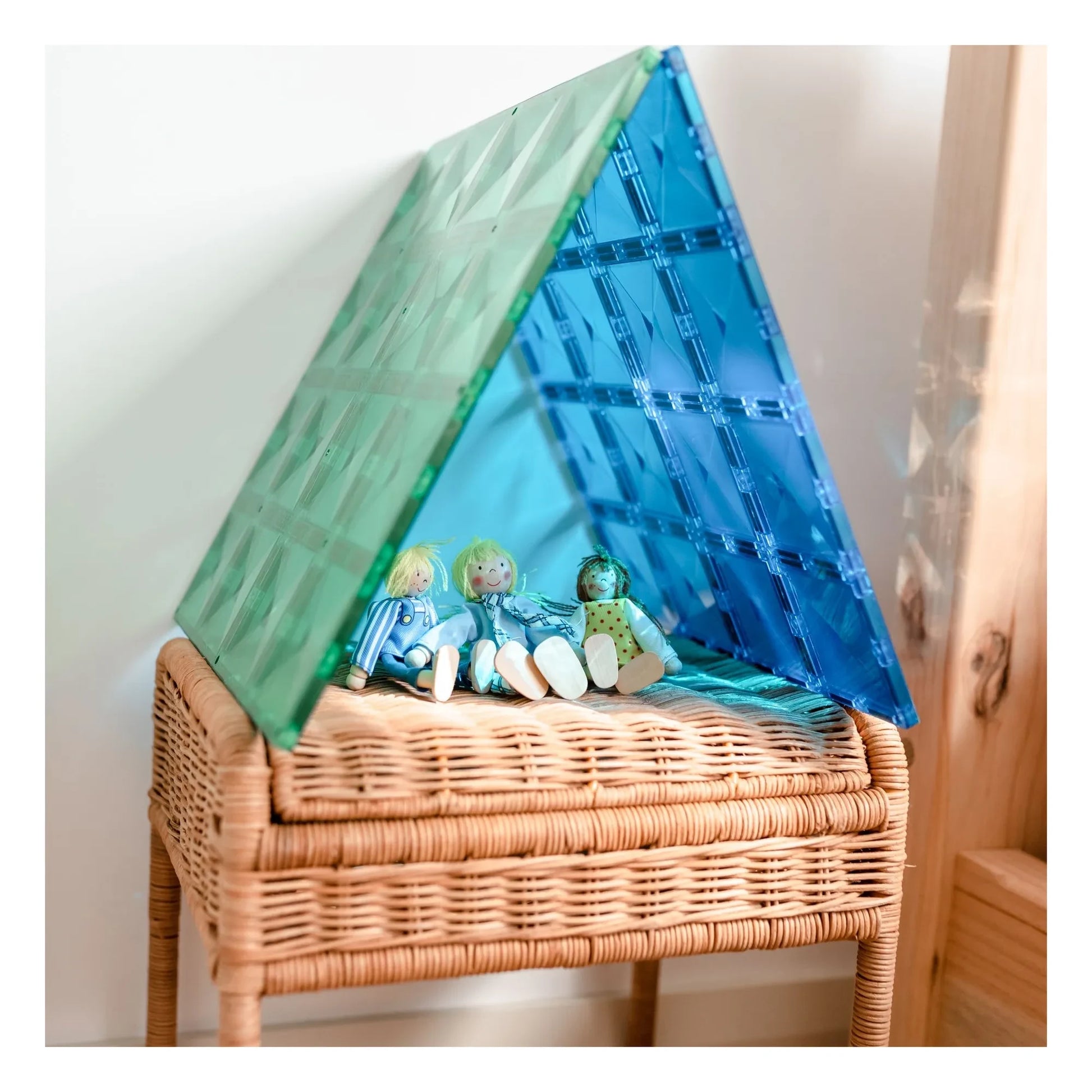 Connetix - Base Blue &amp; Green - 2 pieces
