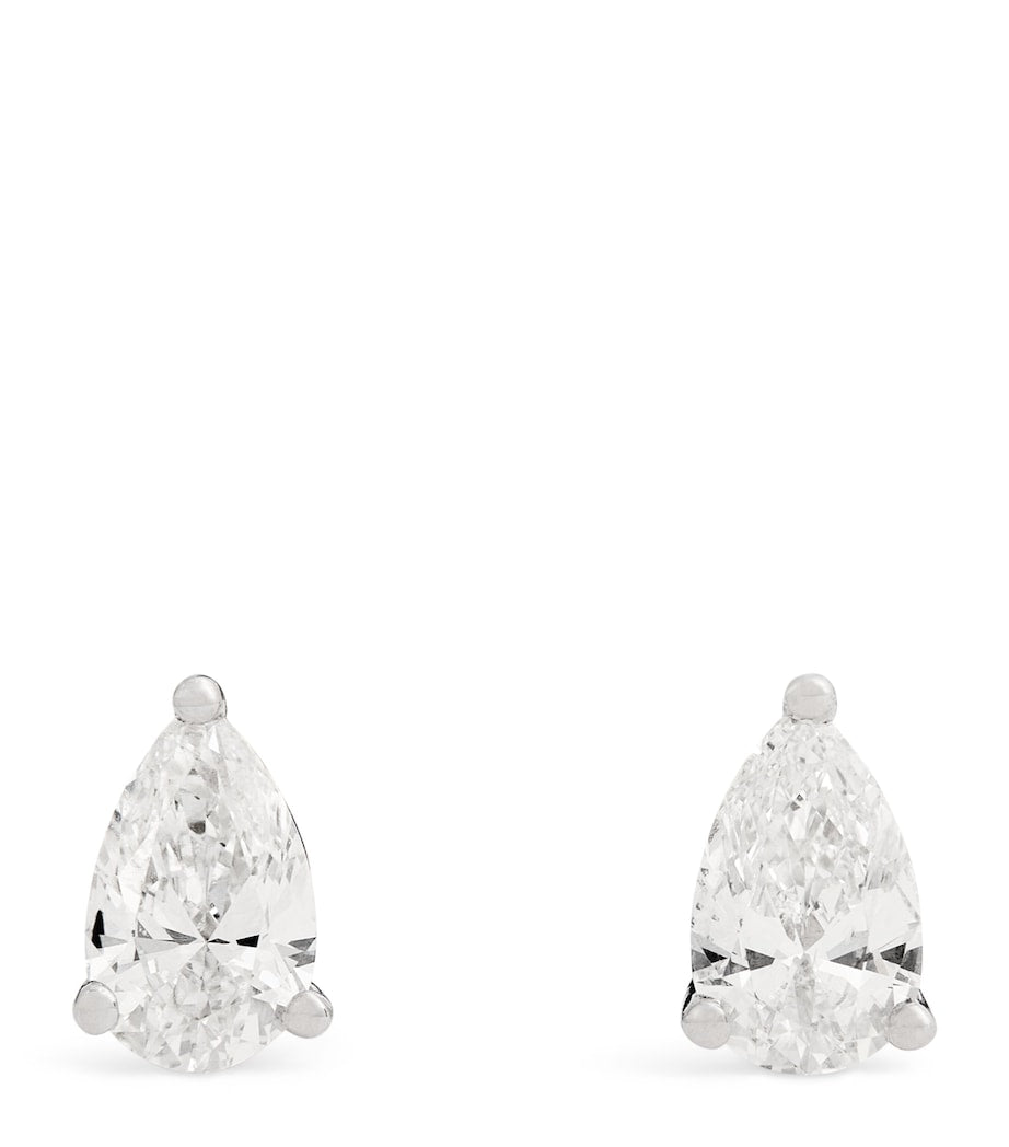 White Gold and Diamond Pear Stud Earrings (0.50ctw)
