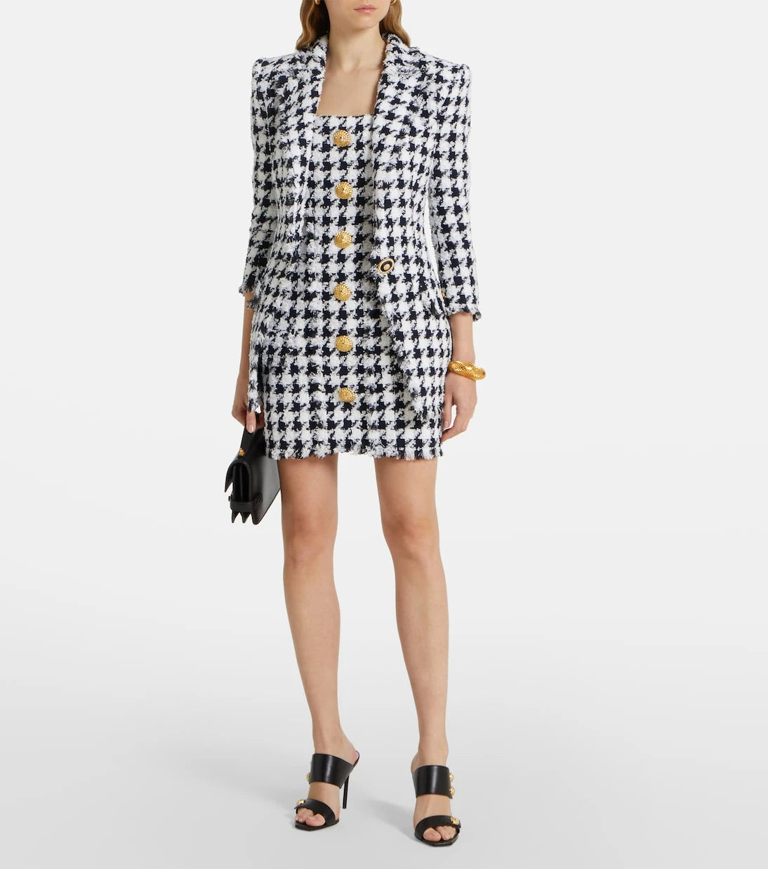Balmain - Houndstooth tweed blazer