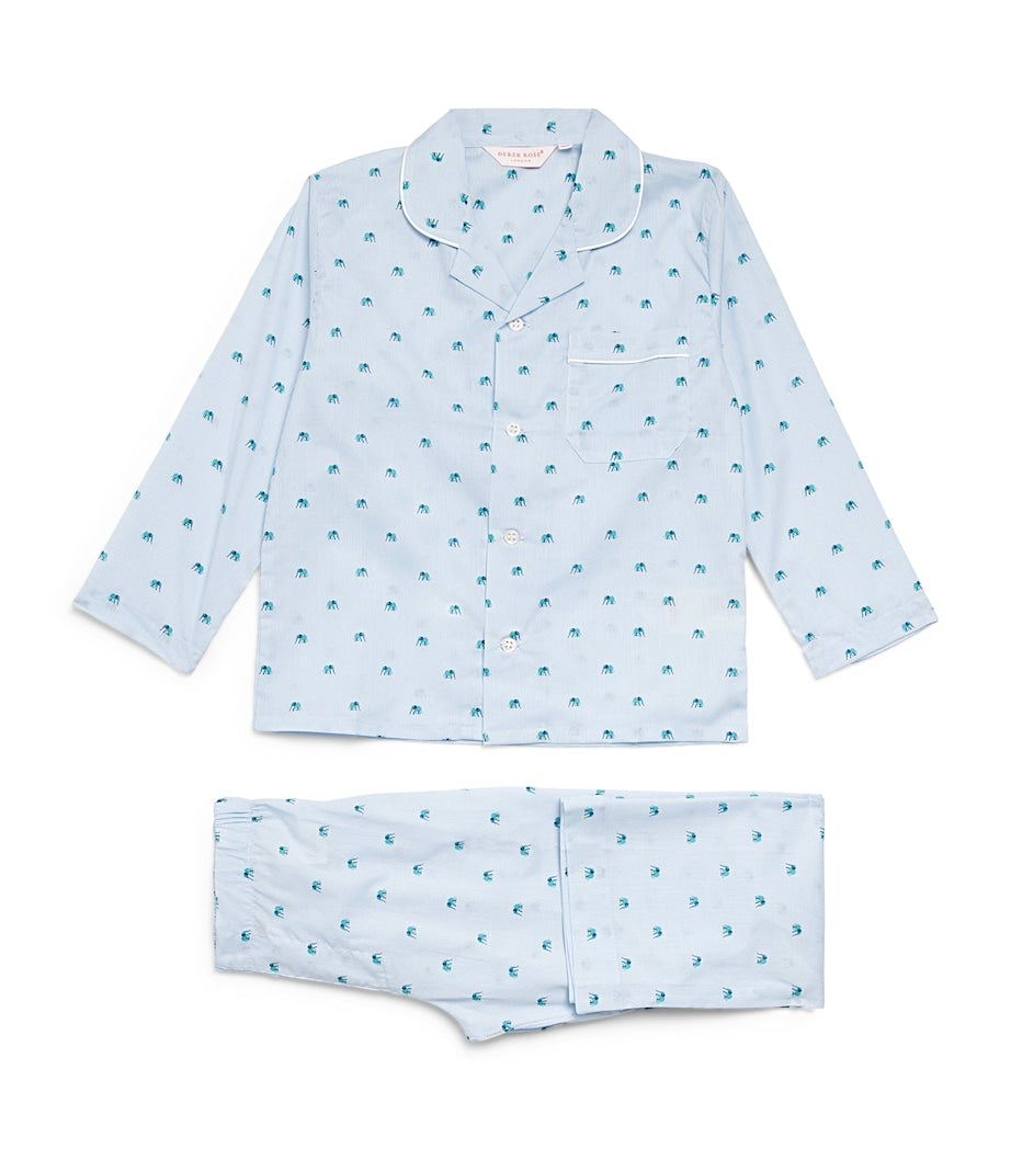 Derek Rose Kids Printed Ledbury Pyjama Set (3-12 Years)