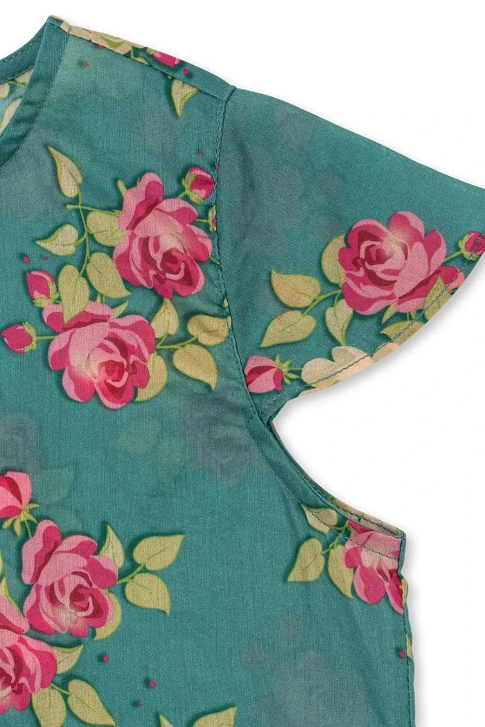 Konges Sløjd Pamuklu Çocuk Volanlı Bluz VIOLA FRILL TOP GOTS