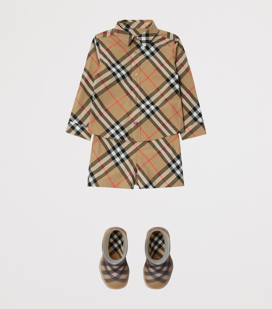 Burberry Kids Cotton Burberry Check Long-Sleeve Shirt (6-24 Months)
