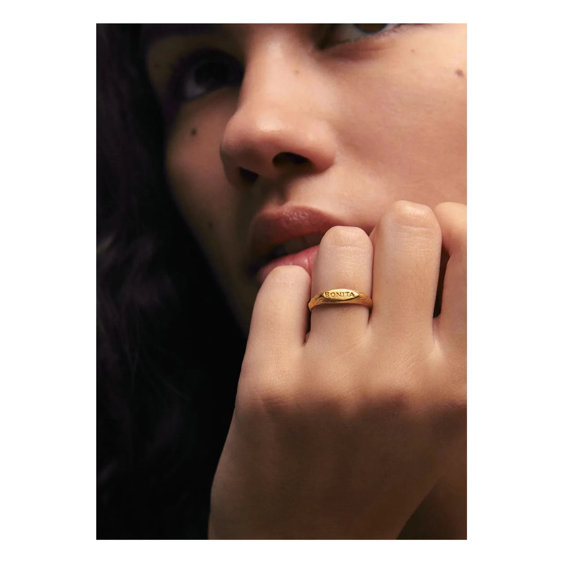 Alhaja - Bonita signet ring | Gold