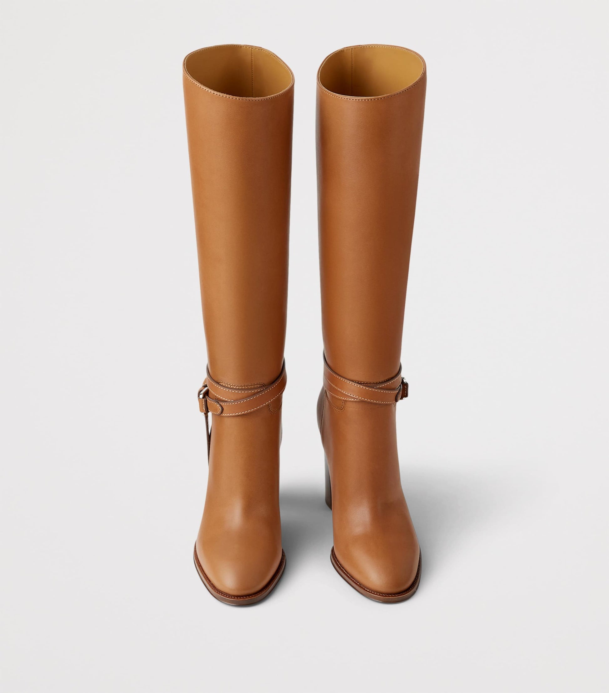 Gold Leather Donnely Knee-High Boots 90