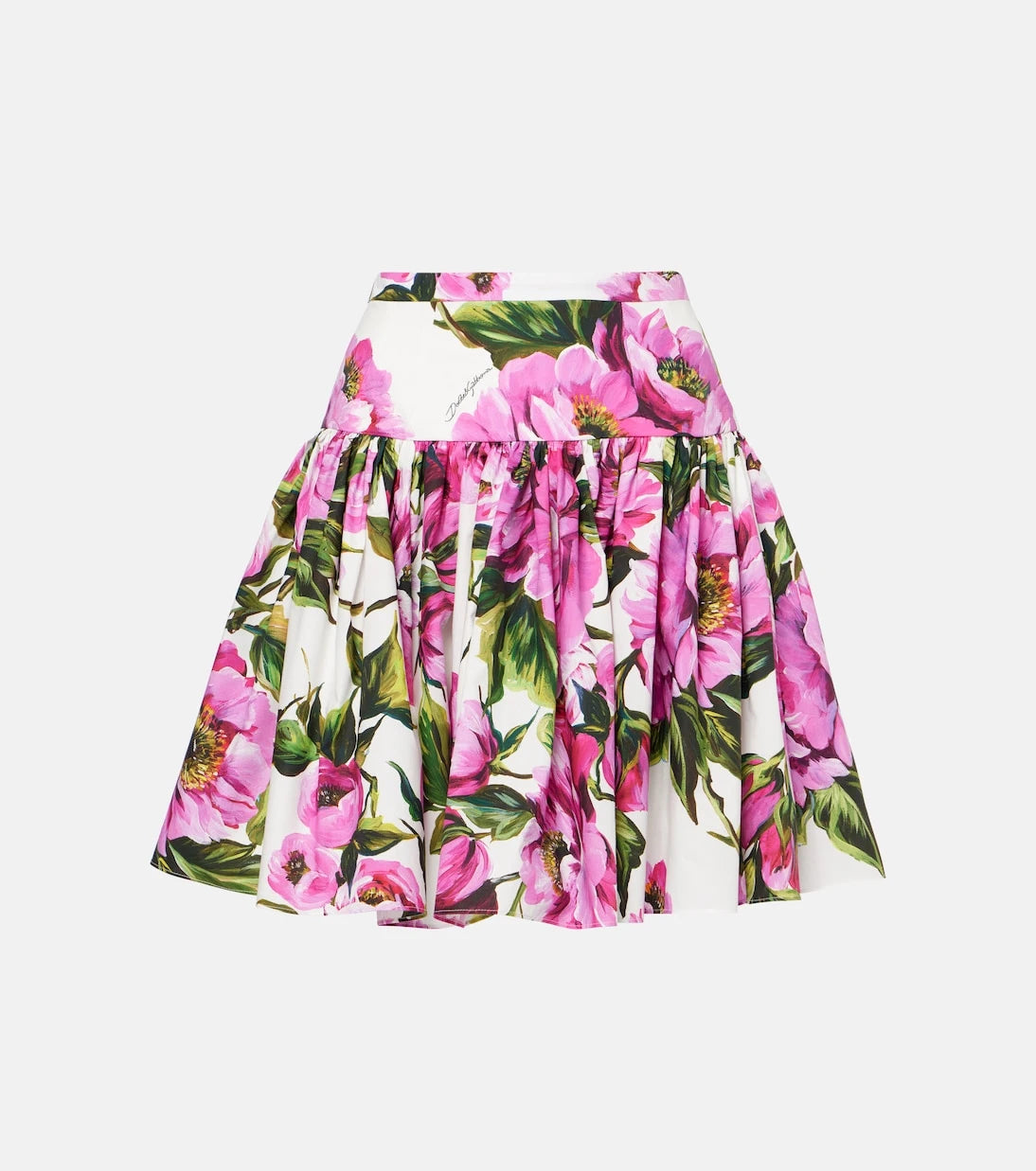 Dolce&Gabbana - Floral cotton miniskirt