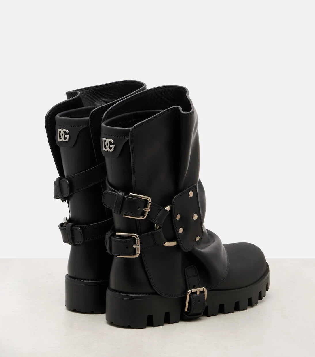 Dolce&Gabbana - Leather biker boots