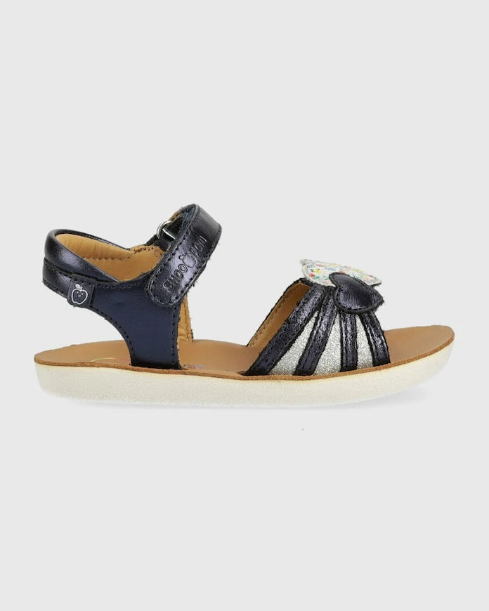 Shoo Pom Deri Çocuk Sandaletleri