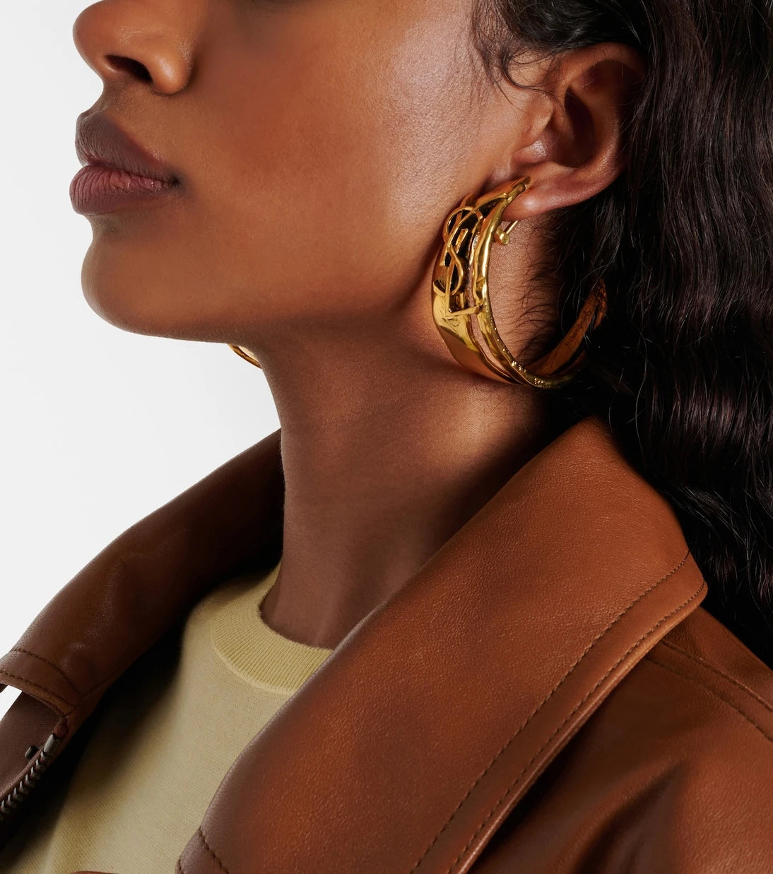 Saint Laurent - Cassandre Large clip-on earrings